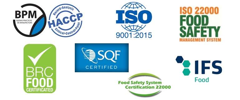 Certificaciones de seguridad alimentaria Certificaciones de seguridad alimentaria
