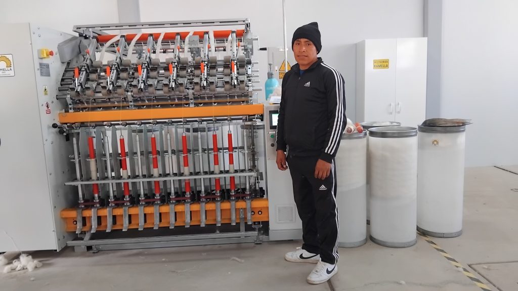 Hilado Industrial de fibra de alpaca