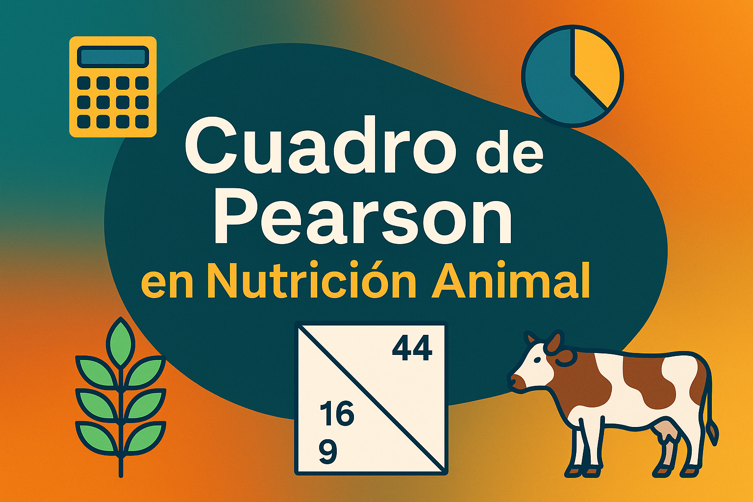 Cuadro de Pearson en nutrición animal