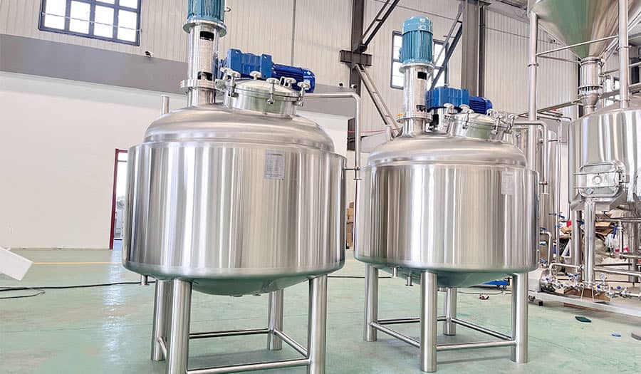 Tanques pasteurizadores con agitación