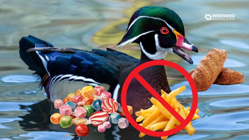 Qué no deben comer los patos